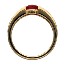 Load image into Gallery viewer, 18ct Gold Diamond &amp; Ruby Set Band Ring
