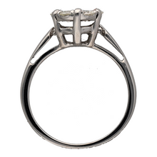 Load image into Gallery viewer, 18ct White Gold &amp; Diamond Set Illusion Cluster Solitaire Ring
