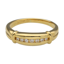 Load image into Gallery viewer, 18ct Gold &amp; Diamond Set Band Ring
