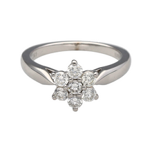 Load image into Gallery viewer, 18ct White Gold &amp; DIamond Set Flower Cluster Ring
