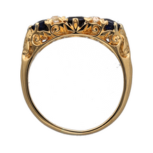 Load image into Gallery viewer, 18ct Gold Diamond &amp; Sapphire Set Vintage Ring

