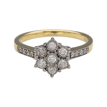 Load image into Gallery viewer, 9ct Gold &amp; Diamond Set Cluster Ring
