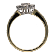Load image into Gallery viewer, 9ct Gold &amp; Diamond Set Cluster Ring
