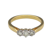 Load image into Gallery viewer, 18ct Gold &amp; Diamond Set Trilogy Ring
