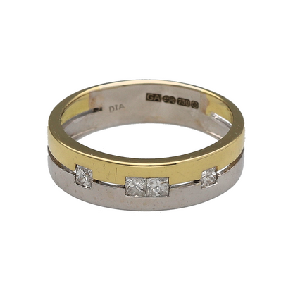 18ct Gold & Diamond Set Band Ring