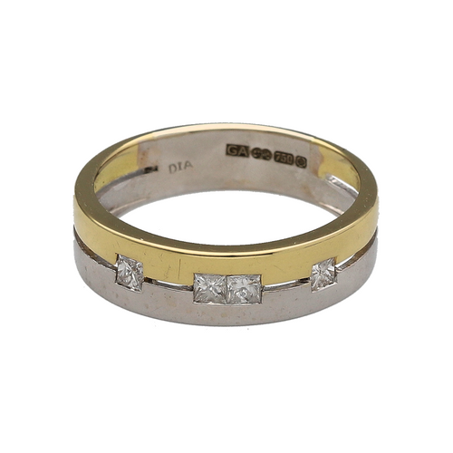 18ct Gold & Diamond Set Band Ring