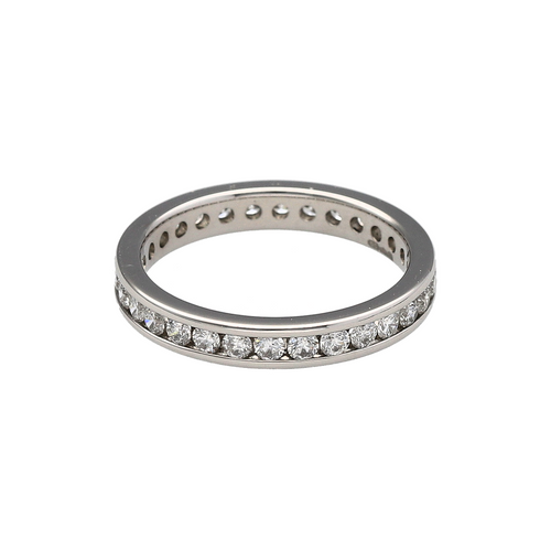 Platinum & Diamond Set Full Eternity Band Ring