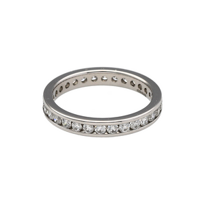 Platinum & Diamond Set Full Eternity Band Ring