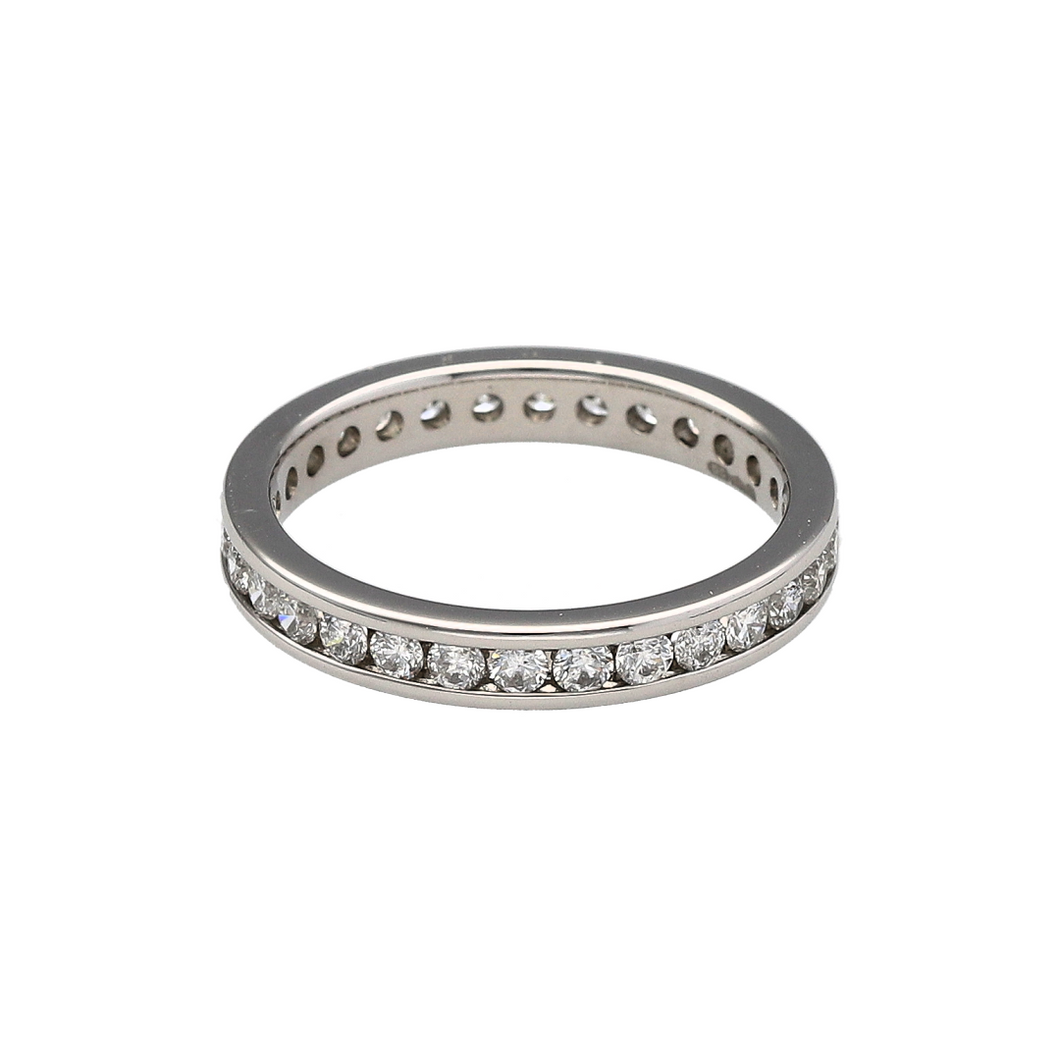 Platinum & Diamond Set Full Eternity Band Ring
