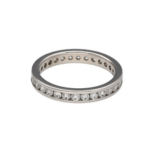 Load image into Gallery viewer, Bring enduring brilliance to your collection with this pre-owned platinum and diamond set full eternity band ring, featuring timeless sparkle and refined luxury—perfect for marking a milestone or wearing every day.

Design: The ring showcases a continuous line of brilliant-cut diamonds totalling approximately 0.75 carats, set all the way around the band for unbroken sparkle and symbolism.

