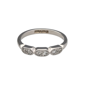 Platinum & Diamond Set Band Ring