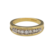 Load image into Gallery viewer, 18ct Gold &amp; Diamond Set Band Ring
