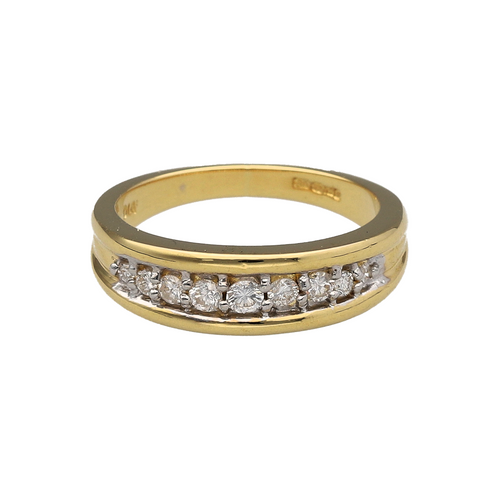 18ct Gold & Diamond Set Band Ring