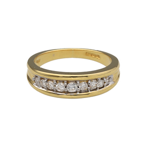 18ct Gold & Diamond Set Band Ring
