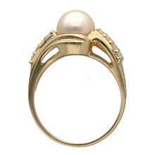 Load image into Gallery viewer, 18ct Gold Diamond &amp; Pearl Set Ring
