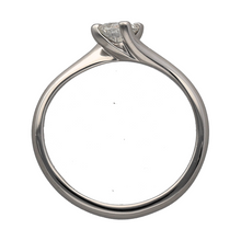 Load image into Gallery viewer, Platinum &amp; Diamond Set Twist Solitaire Ring
