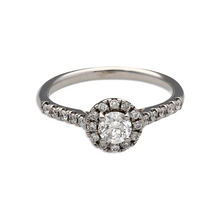 Load image into Gallery viewer, 18ct White Gold &amp; Diamond Set Halo Cluster Ring
