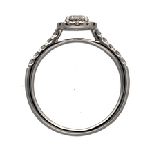 Load image into Gallery viewer, 18ct White Gold &amp; Diamond Set Halo Cluster Ring
