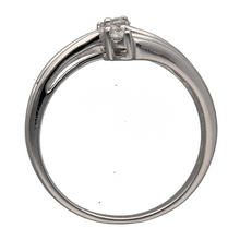 Load image into Gallery viewer, 18ct White Gold &amp; Diamond Set Split Band Curved Ring

