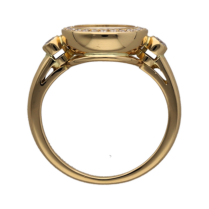 18ct Gold & Diamond Set 'Chopard' Happy Ring