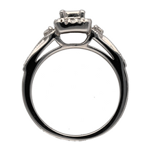 Load image into Gallery viewer, Platinum &amp; Diamond Illusion Set Solitaire Ring
