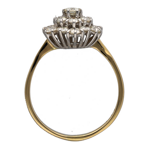 18ct Gold & Diamond Set Cluster Ring