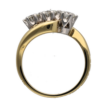 Load image into Gallery viewer, 18ct Gold &amp; Diamond Set Twist Trilogy Ring

