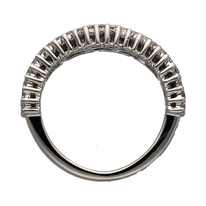 18ct White Gold & Diamond Set Band Ring