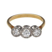 Load image into Gallery viewer, 18ct Gold &amp; Diamond Set Trilogy Ring
