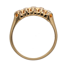 Load image into Gallery viewer, 18ct Gold &amp; Diamond Set Five Stone Vintage Ring
