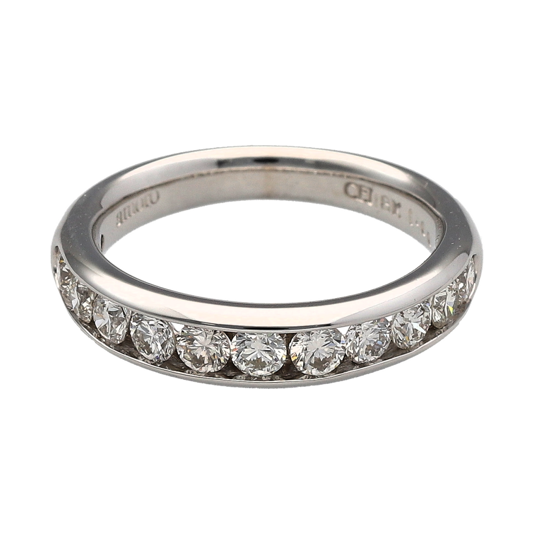 18ct White Gold & Diamond Set Band Ring