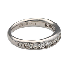 Load image into Gallery viewer, 18ct White Gold &amp; Diamond Set Band Ring
