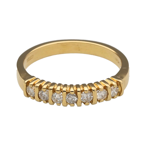 18ct Gold & Diamond Set Band Ring