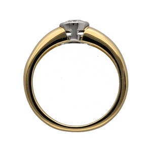18ct Gold & Diamond Set Solitaire Ring
