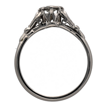 Load image into Gallery viewer, 18ct White Gold &amp; Diamond Set Vintage Solitaire Ring
