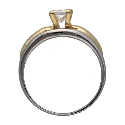 18ct White Gold & Diamond Set Solitaire Ring
