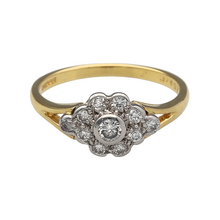 Load image into Gallery viewer, 18ct Gold &amp; Diamond Set Flower Cluster Ring
