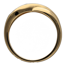 Load image into Gallery viewer, 18ct Gold &amp; Diamond Set Crossover Band Ring
