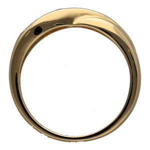 18ct Gold & Diamond Set Crossover Band Ring