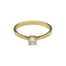 Load image into Gallery viewer, 18ct Gold &amp; Diamond Set Solitaire Ring
