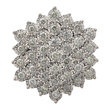 Load image into Gallery viewer, 9ct Gold &amp; Diamond Illusion Set Cluster Ring
