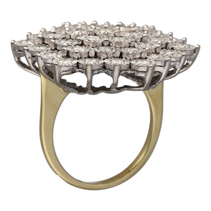 9ct Gold & Diamond Illusion Set Cluster Ring