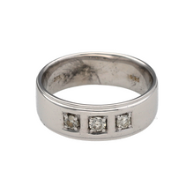 Load image into Gallery viewer, 9ct White Gold &amp; Diamond Set Band Ring
