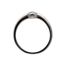 Load image into Gallery viewer, 18ct White Gold &amp; Diamond Rubover Set Solitaire Ring
