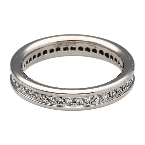 18ct White Gold & Diamond Set Full Eternity Band Ring