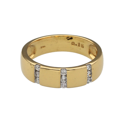 18ct Gold & Diamond Set Band Ring