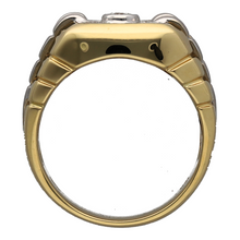 Load image into Gallery viewer, 18ct Gold &amp; Diamond Set Watch Strap Style Ring
