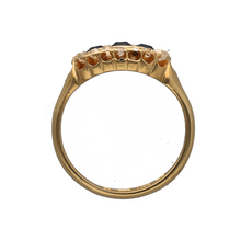 Load image into Gallery viewer, 18ct Gold Diamond &amp; Sapphire Set Vintage Ring
