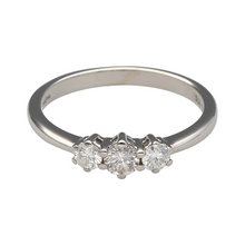 Load image into Gallery viewer, 18ct White Gold &amp; Diamond Set Trilogy Ring
