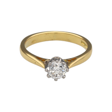 Load image into Gallery viewer, 18ct Gold &amp; Diamond Set Solitaire Ring
